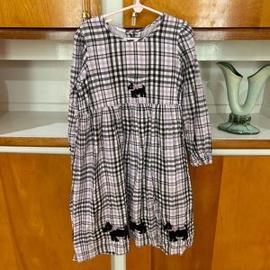 Sz 6 Karen Cornell Purple Plaid w/ black Scotties